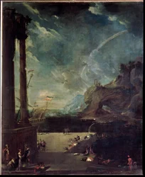 Die Abreise des Aeneas aus Karthago